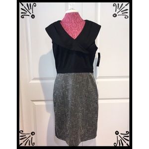 FINAL SALE NWT Tahari “Kenni” Classic B&W Dress